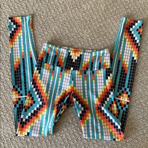 Goldsheep bright tribal print leggings